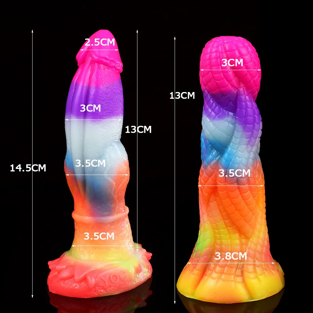 SHAZ Small Luminous Vibrator Silicone Tyrannosaurus Rex Dildo Sexy Toy For Woman Penis Massage For Adults Sex Products 18 - view 6