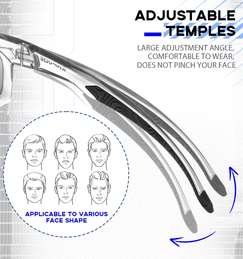 Kapvoe photo chrome Fahrrad brille für Männer mtb Sonnenbrille Mountainbike Fahrrad brillen Frauen Sport brille Road Speed Skating – Detail 9