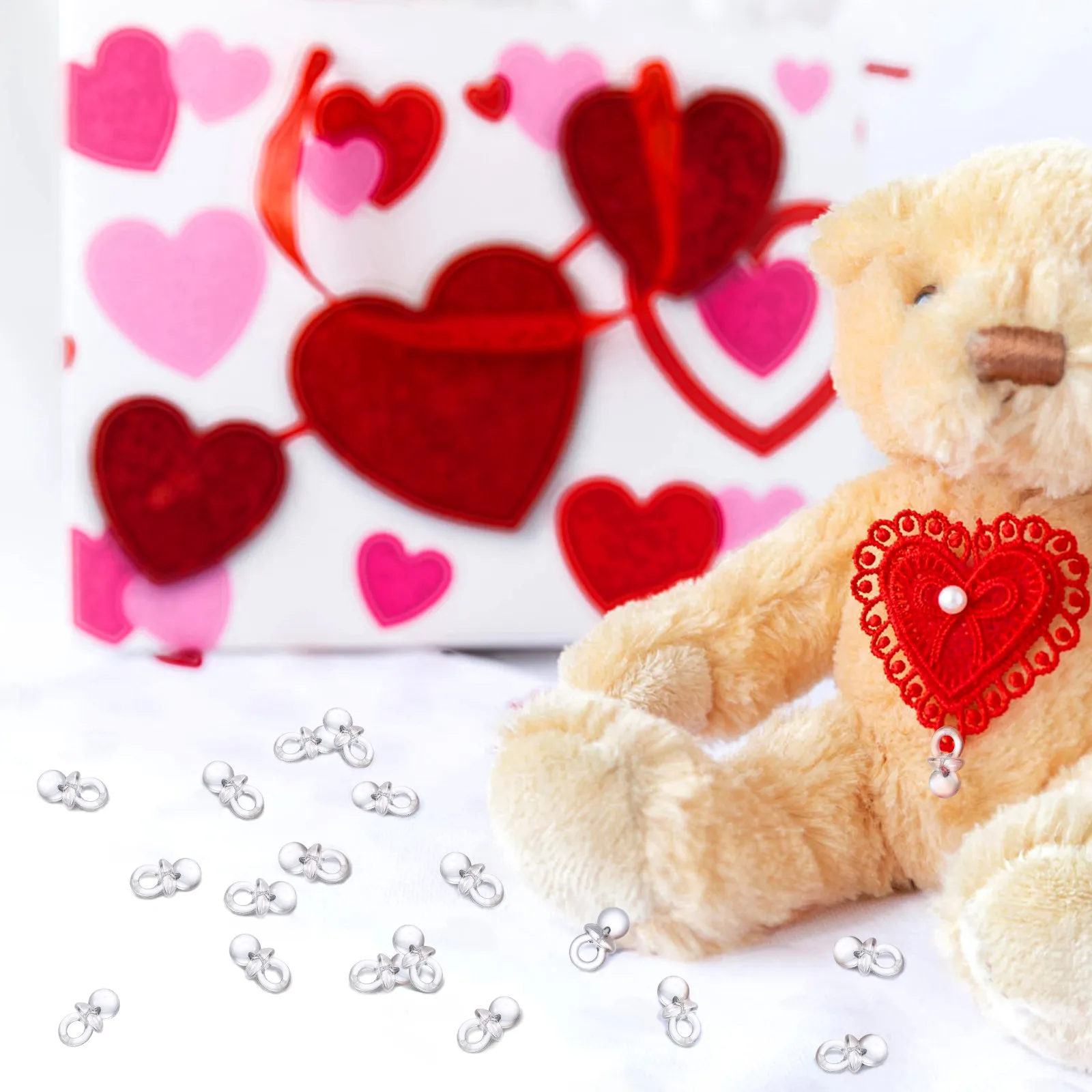 

50 шт. акриловых аксессуаров для детских сосок-пустышек, подвесок для украшений, подарков на выписку/на рождение ребенка