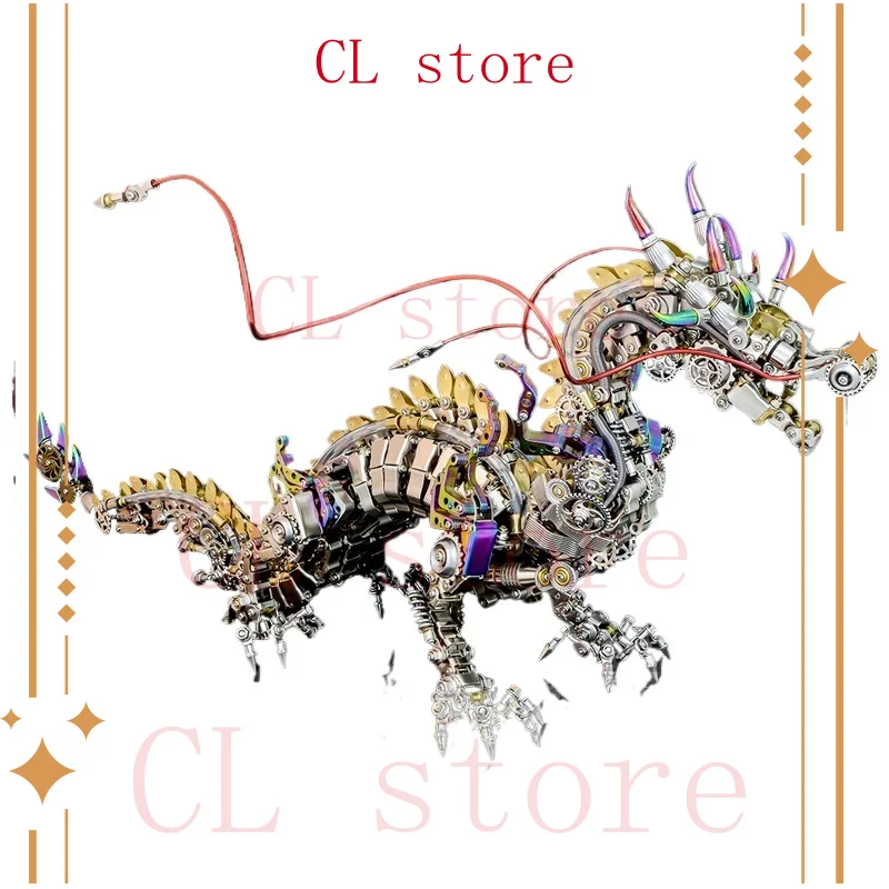 

Складная металлическая модель, огромное прецизионное оборудование, тигр, дракон, кролик, строительный блок, модель сборки