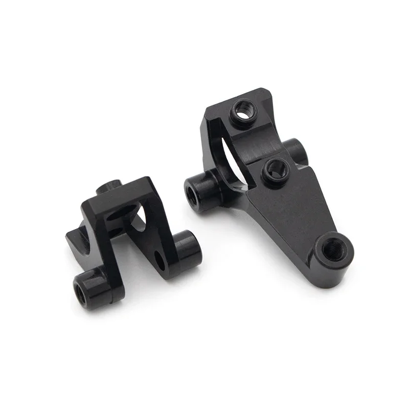 KYX Racing-eje delantero de aluminio resistente, enlace inferior y montaje de choque, piezas mejoradas para coche trepador de control remoto Traxxas TRX4 TRX6