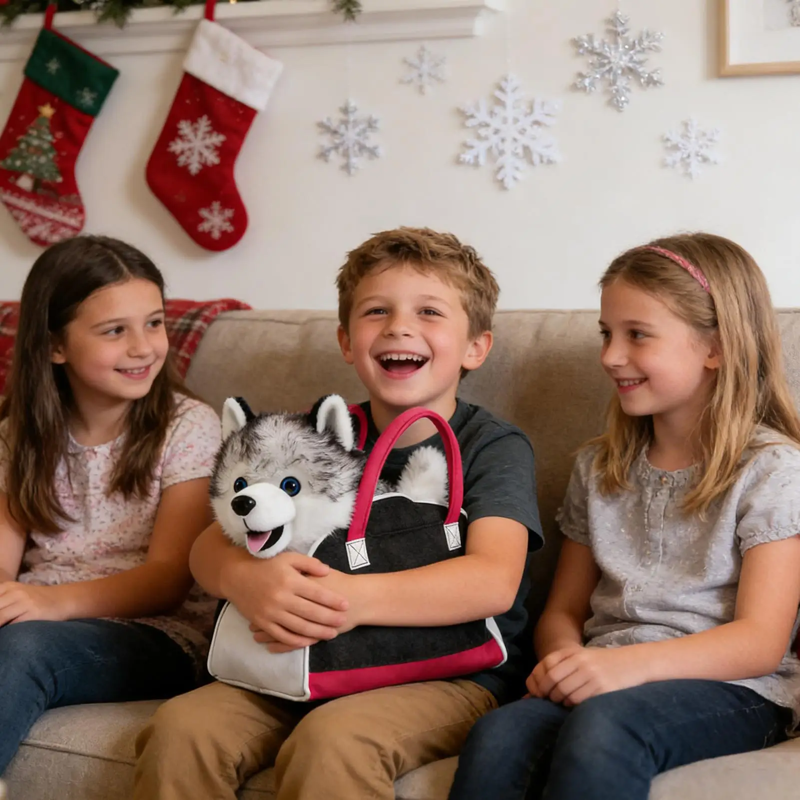 Perro de juguete electrónico calmante interactivo cantando ladrando perro eléctrico para niños niñas adolescentes niños sala de estar dormitorio