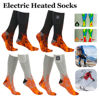 Electric Heated Socks 3 Level Temperature Electric Heating Socks Cold-Proof Winter Warm Thermal Socks Fast Heating for Men Women