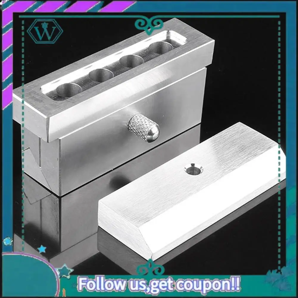 

A09P 4 Holes 12.1Mm DIY Lip Rouge Mold DIY Balm Lipbalm Mold Aluminum Alloy Makeup Making Tool