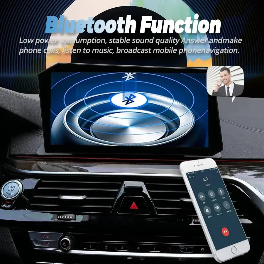 12.9" Android Screen  New Upgraded For BMW 5 Series F10 F11 F18 Car Radio Auto Stereo Carplay Navigation Multimedia Video Player - view 3