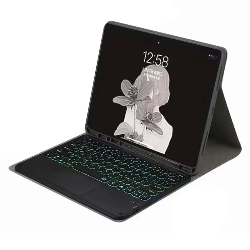 

Чехол ABSK для планшета Tab A9, 11 дюймов, SM-X210, для планшета Tab A9 Plus с Bluetooth-клавиатурой, простая установка, простота в использовании, черный