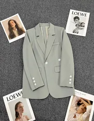 Costume blazer ample à manches longues pour femmes, veste décontractée, manteau 600, vêtements de printemps, 2023