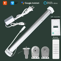 Tuya WiFi Mini motorizado de persiana enrollable aplicación Smart life Motor de persiana para tubo de 38mm Control inteligente por voz automatización del hogar