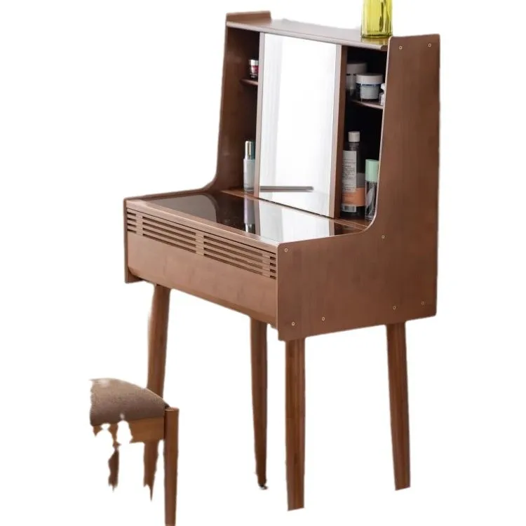 

Комод Шкаф для хранения Спальня Небольшой блок Столик для макияжа Массив дерева Маленький мини-столик для макияжа Многофункциональный скандинавский простой