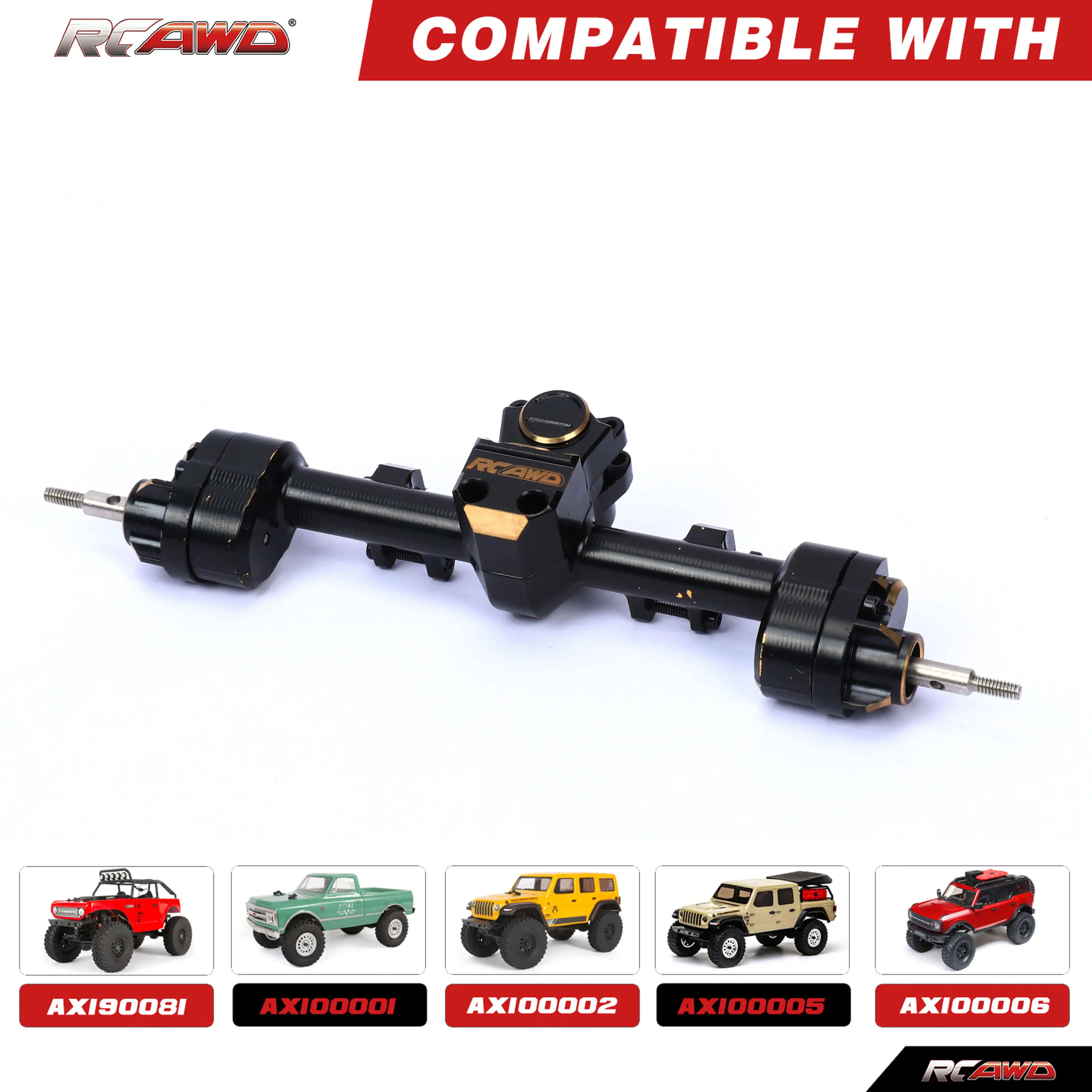

Набор латунных задних портальных осей RCAWD для осевого 1/24 SCX24 AXI90081 AXI00001 AXI00002 AXI00005 AXI00006, корпус оси, стальные шестерни, часть