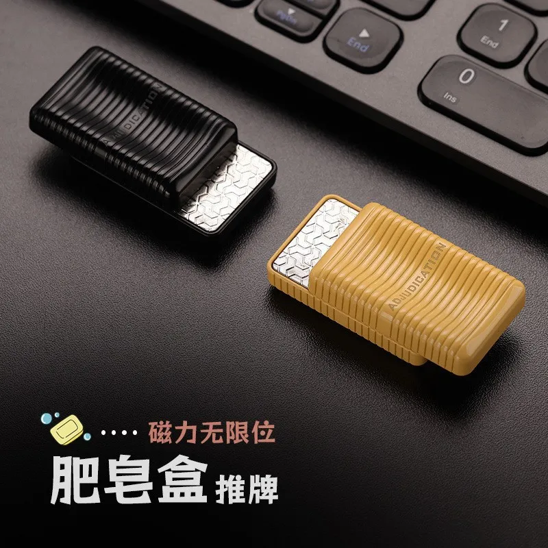 1 قطعة صندوق الصابون EDC الميكانيكية تململ المنزلق مضحك المعادن لانهائي دفع ألعاب متململة لعبة لتخفيف الضغط أدهد أدوات مكتب الاسترخاء #5