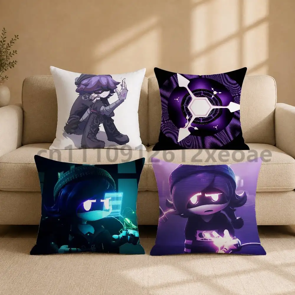 Murder Drones UZI Printed Pillow Cover Square Cushion Case for Sofa Couch Living Room Bedroom Home Decor