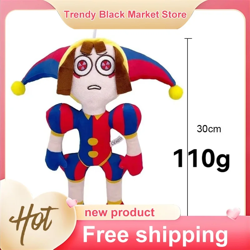 The Amazing Digital Circus Plush Toys Jax Rabbit Pomni Clown Cartoon Soft Stuffed Collectible Decoration Gift For Animation Fans
