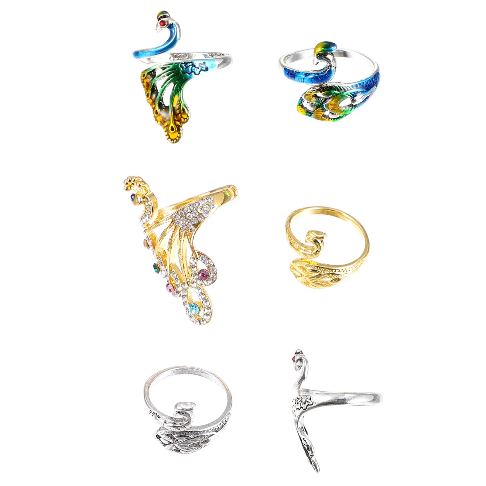 6 قطعة حلقات الحياكة الكروشيه سهلة ارتداء الغزل دليل أصابع أصحاب للحياكة الخياطة اللحف أدوات اكسسوارات