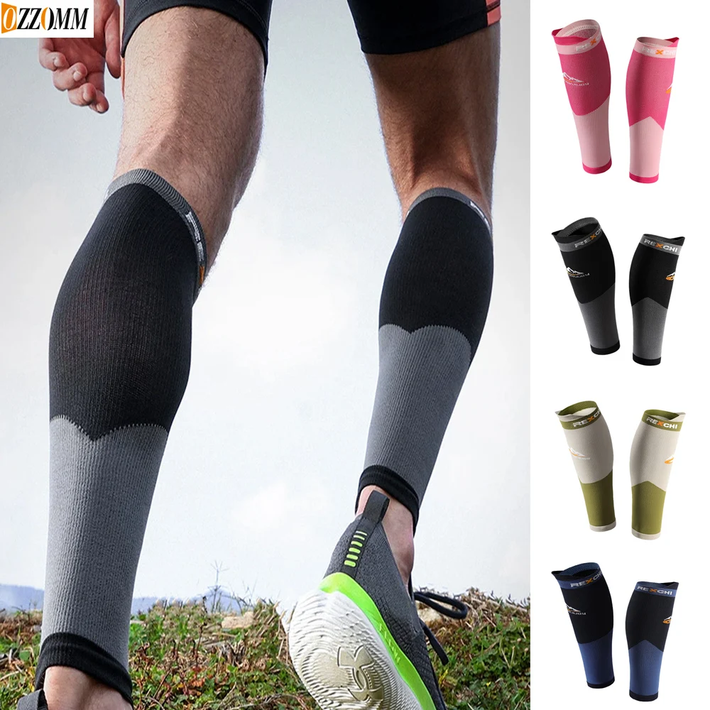 1pair Sport Leg Sock Nylon Calf Leg Running Compression Sleeve Socks For Shin Splint Support Brace Guard Sports 4colors