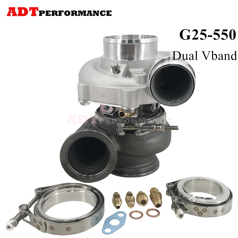 G25-550 G25 550 48mm Turbo 877895 877895-5003S 740902 858161 Performance Turbine 0.72AR Dual VBand 550 HP 1.4L-3.0L Ball Bearing