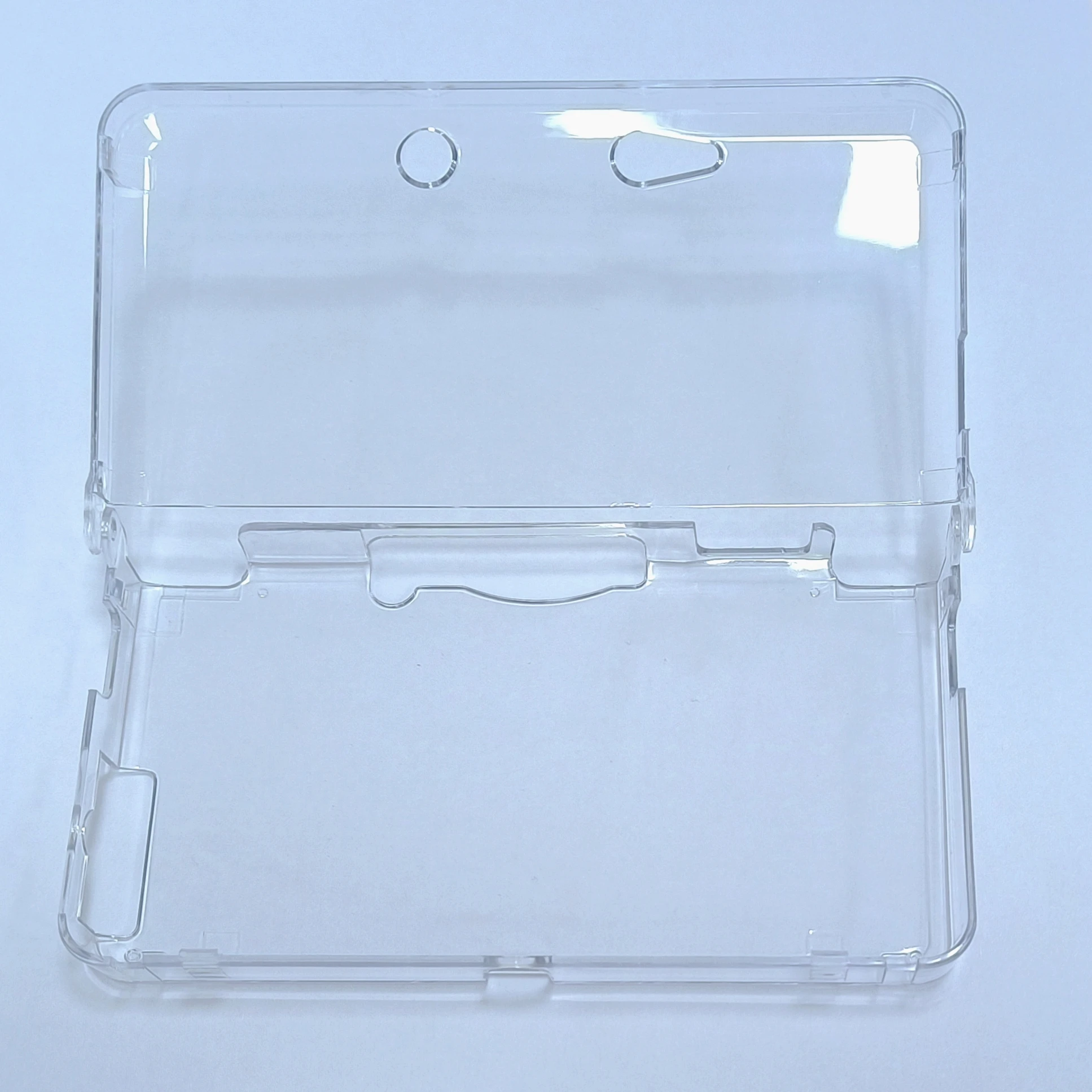 Capa de cristal duro de alta qualidade, tampa transparente, concha para console nintendo 3ds, anti arranhões, anti poeira, capa protetora