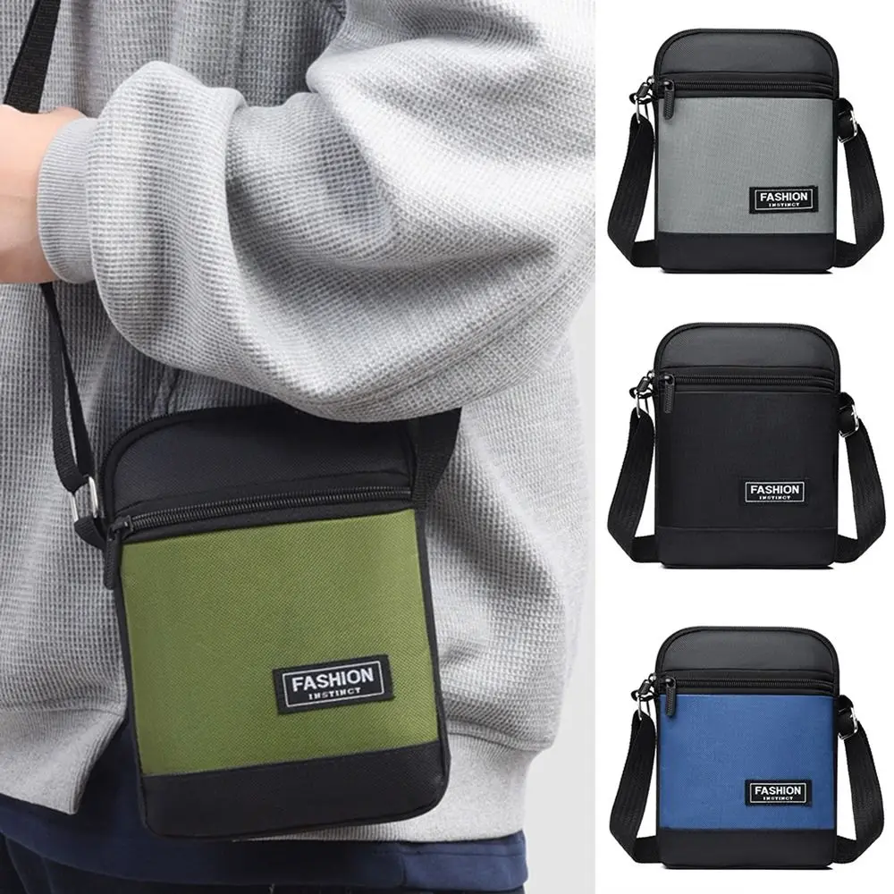 

Fashion Oxford Cloth Men Shoulder Bag Waterproof Comfortable Crossbody Bag Large Capacity Portable Messenger Bag Outdoor