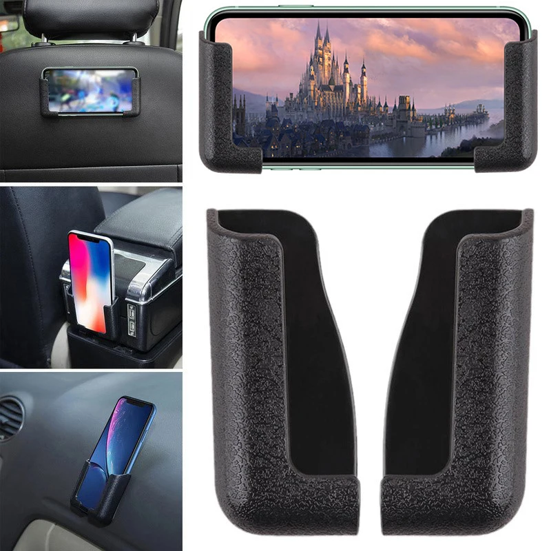 Soporte para teléfono en coche, soporte autoadhesivo de ancho ajustable para teléfono móvil, soporte de pantalla GPS, soporte Universal para montaje en coche