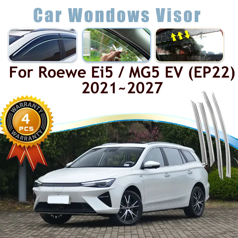 Car Window Visors For MG5 EV Roewe Ei5 MG EP ES EP22 2017~2026 Waterproof Rain Guards Deflector Windshields Auto Accessories