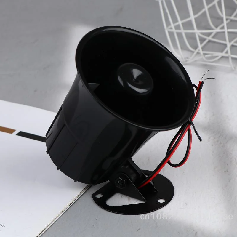 🚨 | صفارة إنذار مضادة للسرقة متوافقة مع مضيف ES-626 - بوق إنذار أمان خارجي عالي الديسيبل تيار مستمر 12 فولت للداخلية/الخارجية #2