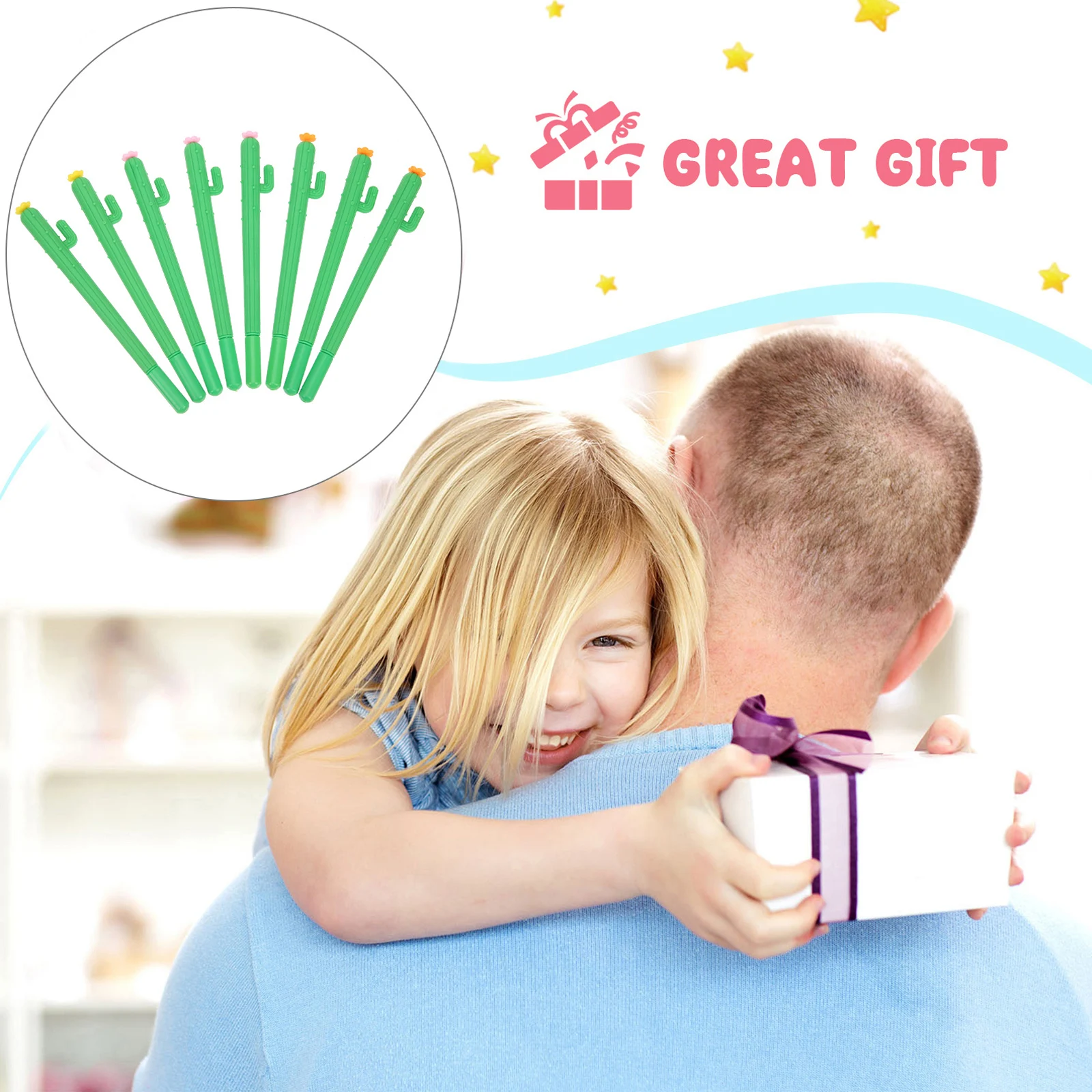 

Cactus Pen Fun Pens Bulk Cute Kawaii School Supplies for Kids Themed Gifts Classroom Must Haves Plants Ballpoint