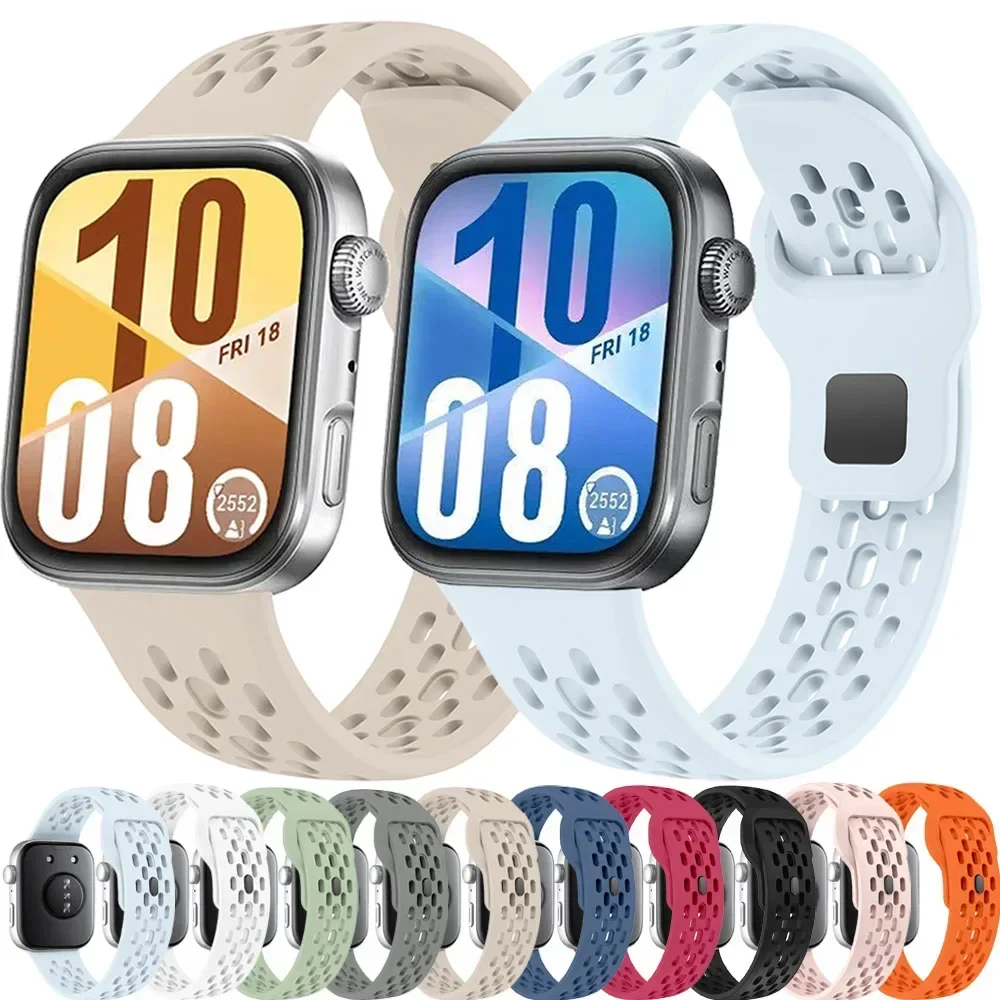 Silikonarmband für Huawei Watch Fit 4/3, Sport, bequemes Armband, atmungsaktives Armband für Huawei Watch Fit 4 Pro, Zubehör