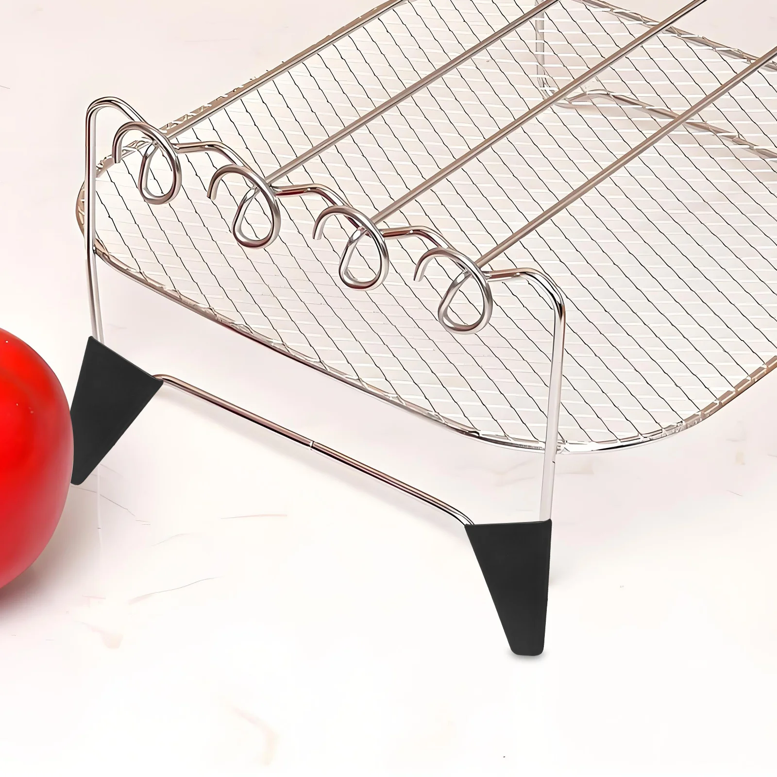 

8Pcs Silicone Air Fryer Rack Feet Dishwasher Safe Stable Corner Bumper Pads Non Slip Dehydrator Rack Feet Protectors