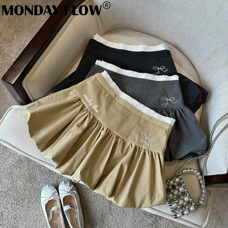 

Женская юбка для гольфа Monday Flow, осенняя женская спортивная юбка, полуюбка для гольфа, удобная и дышащая, юбки трапециевидной формы для гольфа