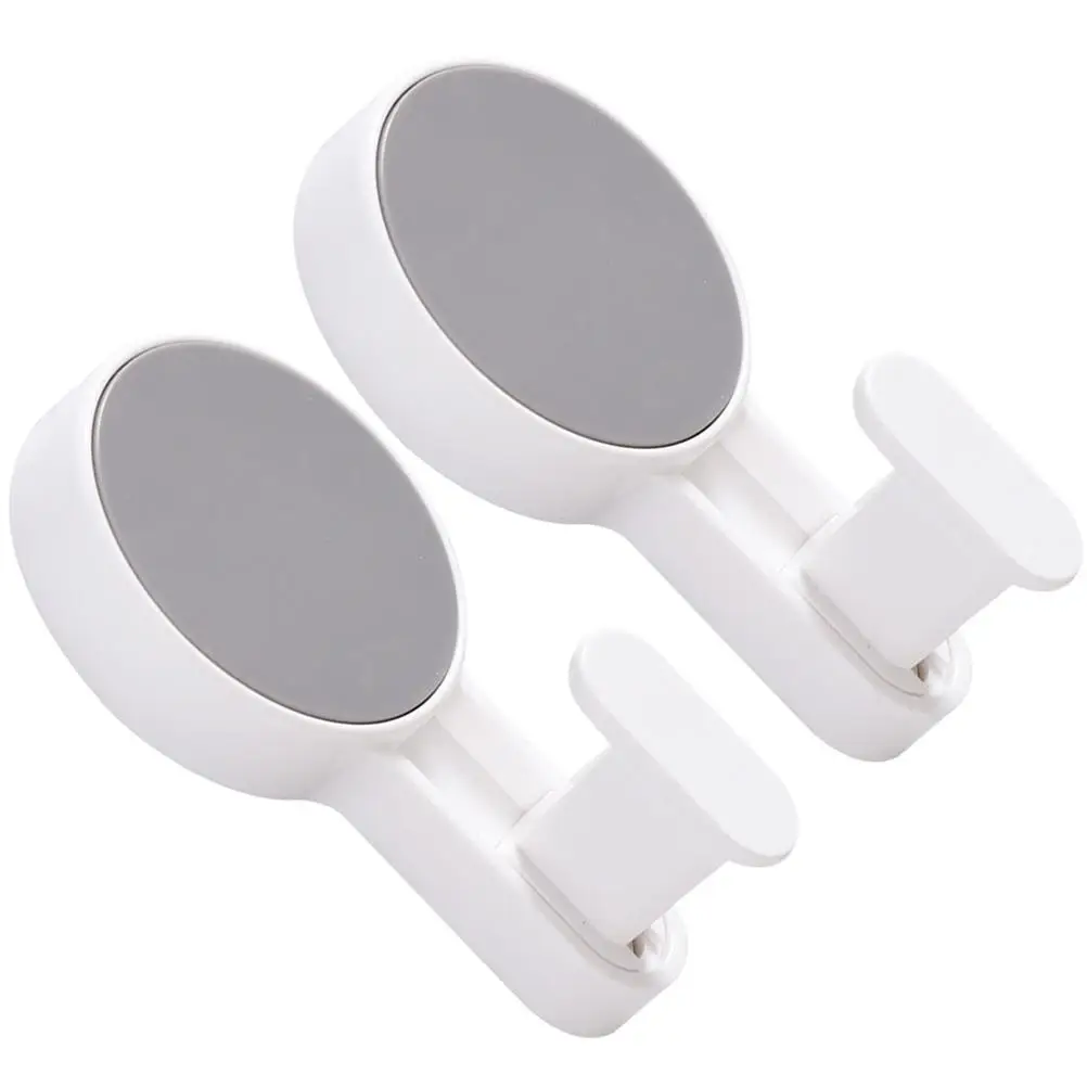 

2Pcs No Trace Hooks ABS Wall Mount Bathroom Storage Rack Clothes Coat Towel Umbrella Hanger Punch Free Behind Door