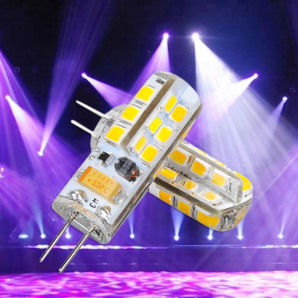 

10Pcs G4 LED 12V Bulb 3W 24 Smd 130 Lumens 180 Degree Beam Angle Heat Resistant for Kitchen Bathroom Pendant Recessed Accent