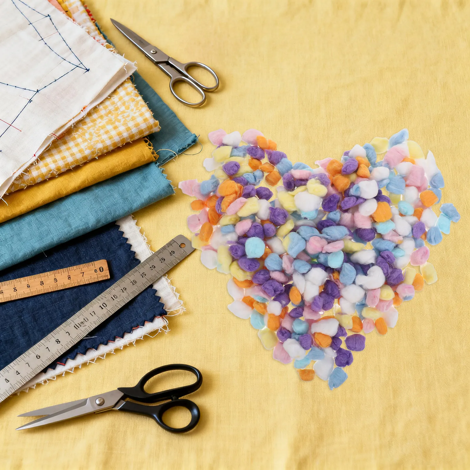 

Разноцветные помпоны из натурального хлопка, мягкие, разноцветные, оптом, декоративные шарики для поделок и творчества, 500 г в упаковке