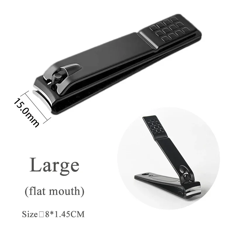 1/3/5 Stuks Zwarte Nagelknipper Roestvrij Staal Nagelsnijder Dikke Schaar Tang Teennagel Vingernagel Professionele Manicure trimmer