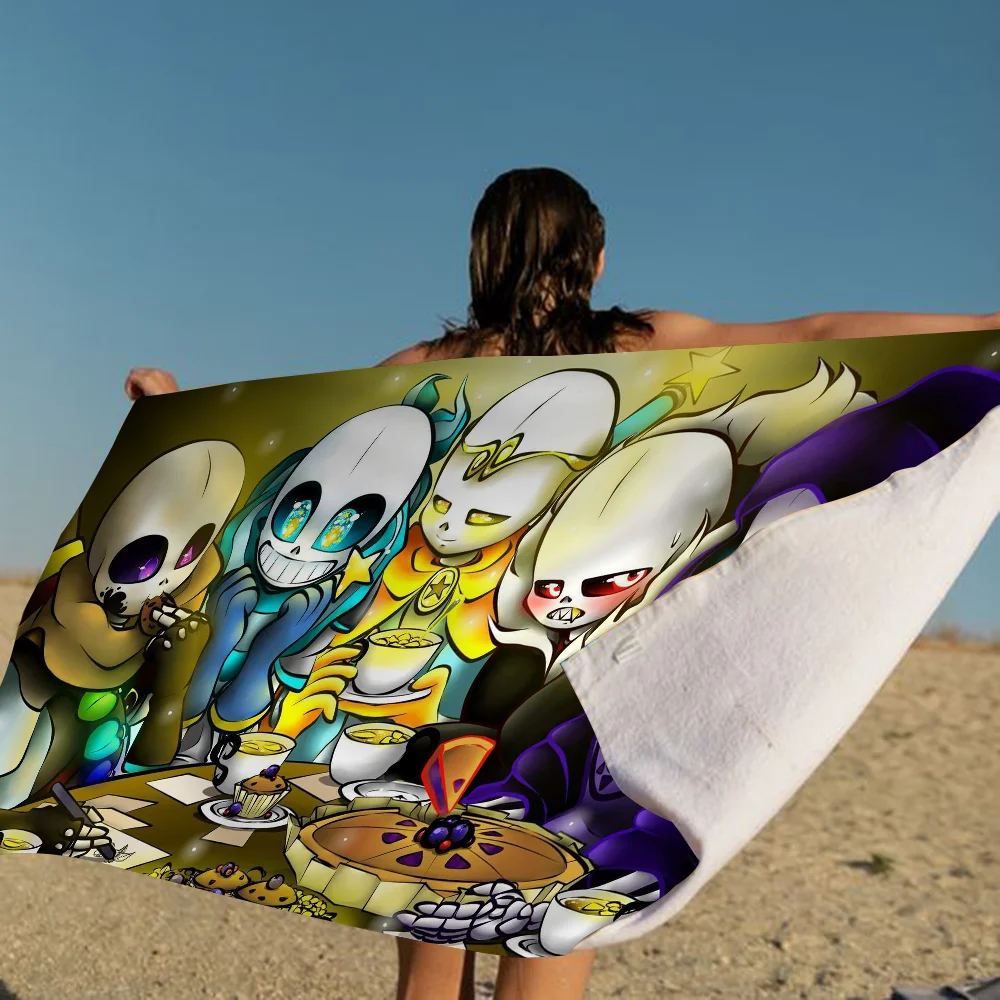 Undertale Sans Frisk Towel Microfiber Beach Towel Absorbent Quick dry Soft Yoga Swimming Resort Mountain Climbing Towel