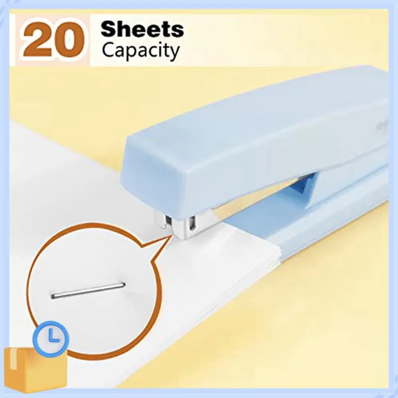 Popular 1 PCS Stapler Office Stapler For Desk Portable Durable Staplers Office Supplies (Blue)