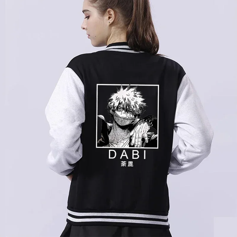 

New Jackets Coats Single Breasted Spliced Dabi Clothing Bomber Jacket Men Baseball Uniform Female Male Autumn Winter Coat