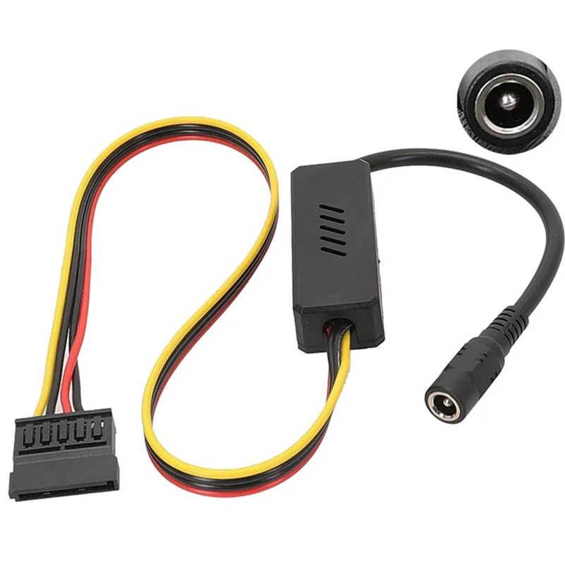 Superior-DC 5525 To SATA Hard Drive Power Supply Cable DC 12V To SATA Hard Drive Cable With Step-Down Voltage Regulator
