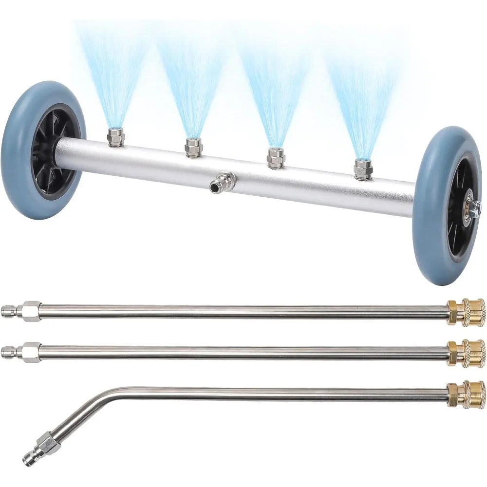 

16-дюймовая насадка для мойки высокого давления на ходу, очиститель ходовой мойки высокого давления, насадка для мойки автомобиля с 3 Exte