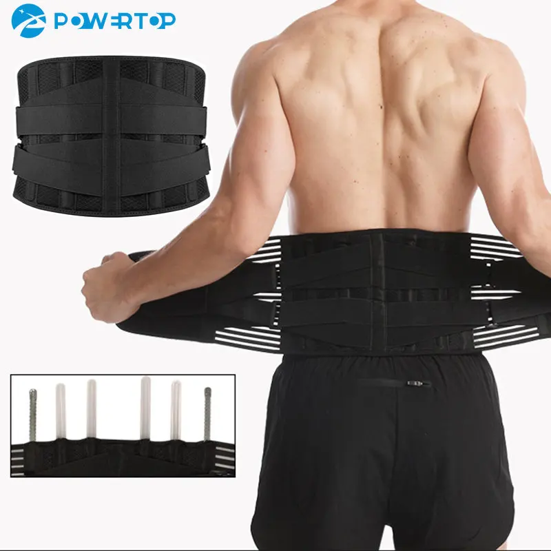 Cinturón de Soporte Lumbar para hombre y mujer, corsé ortopédico para la espalda, descompresión de la columna vertebral, entrenador de cintura,