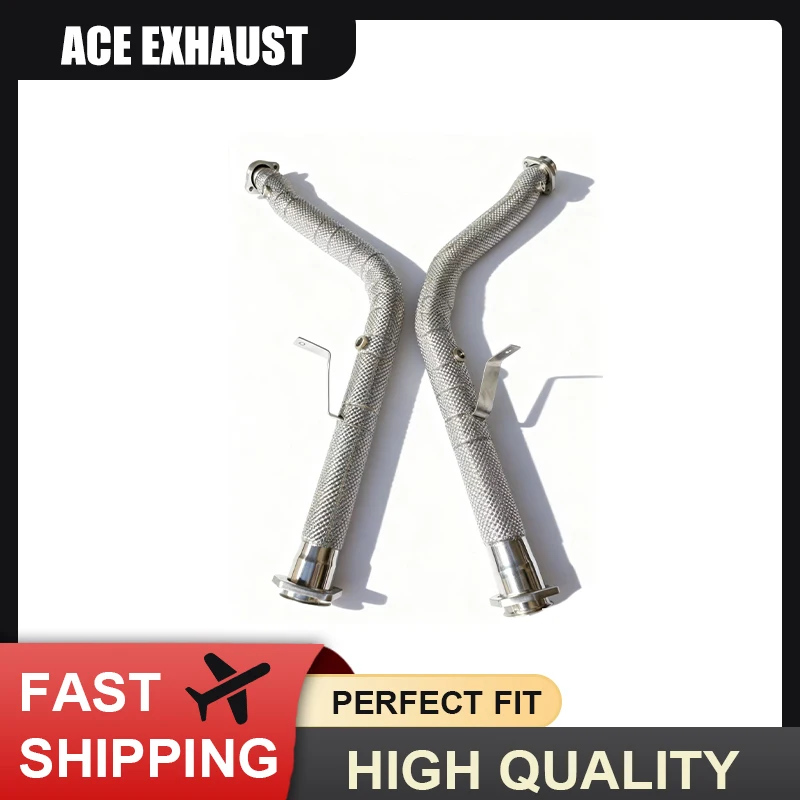 

ACE High Flow Exhaust Sport Cat Downpipe for Mercedes-Benz G500 G550 G63 AMG W463 5.5TT 2009-2014 Stainless Steel Exhaust Pipe