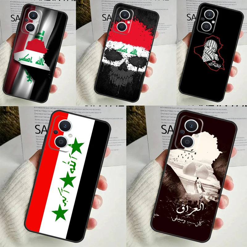 Iraqi Iraq National Flag Case For OPPO Reno 10 Pro 11F 4 5 6 7 8 Lite 4Z 5Z 8T OPPO Find X2 X3 X5 Lite X6 Pro Cover