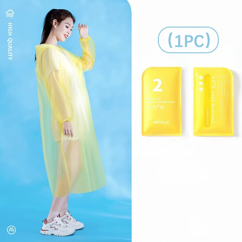 Portable Thickened Raincoat Travel Outdoor Rainwear Waterproof Women And Men Disposable Camping Rain Cover Travel Supplies