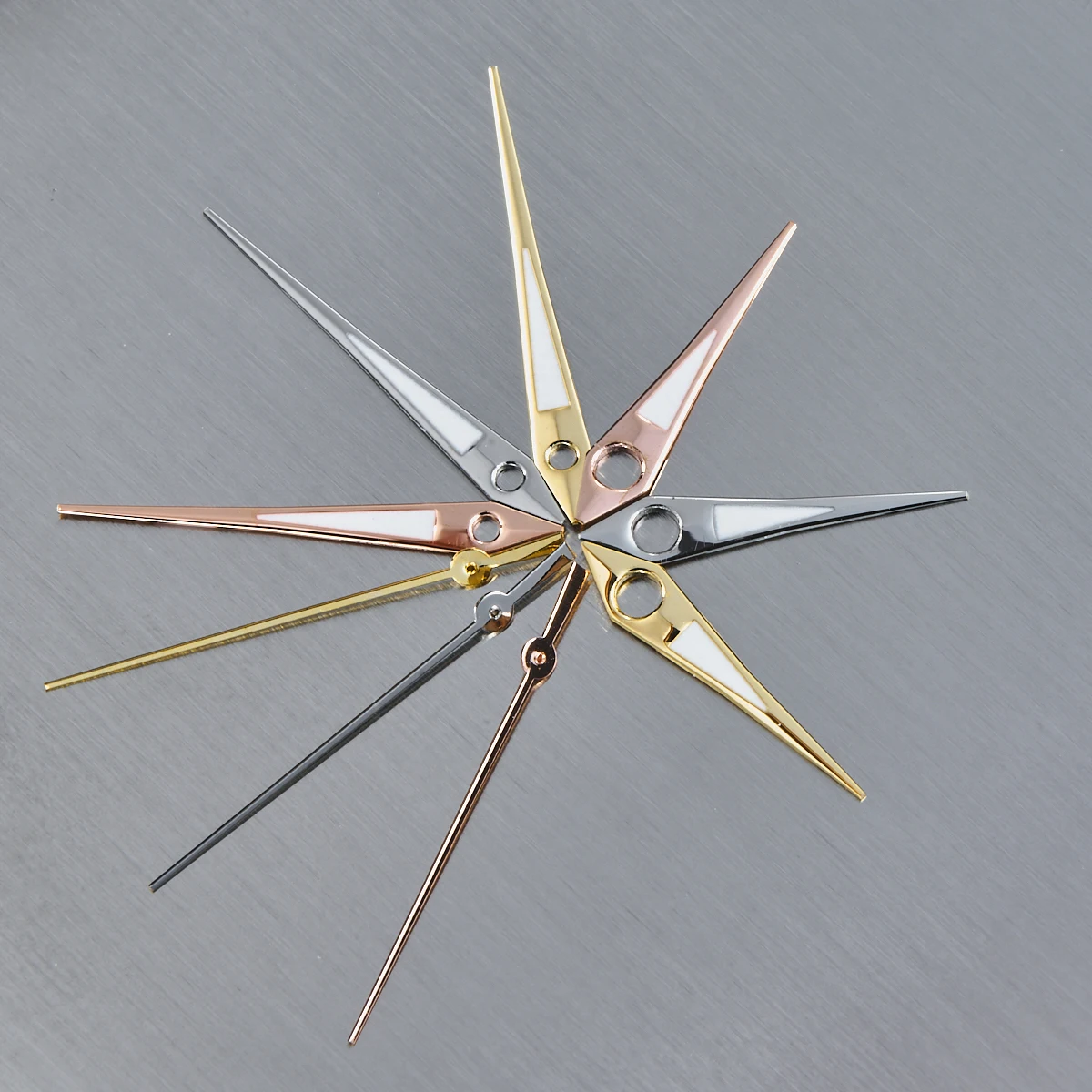 NH35 Hands Silver Rose Gold Gun Gold Watch Hands Fit For NH34 NH35 NH36 4R 7S 7002 Movement Watches Pointers Green luminous