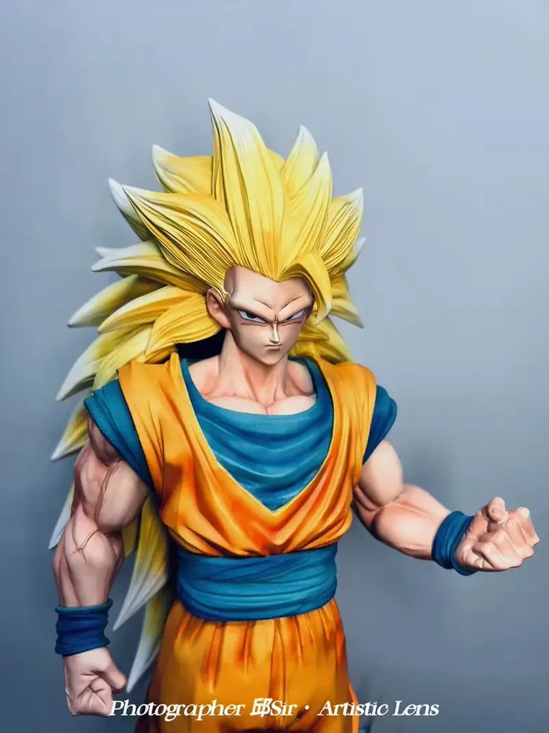 2025 جديد غير محدود سوبر سايان لعبة دراغون بول سوبر ثلاثة جوكو تمثال أنيمي تمثال Gk مع قاعدة جمع حلية الصبي لعبة هدية