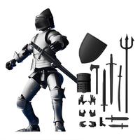 Movable Medieval Knight Toy Creative Poseable Action Figures Fine 3D Printed Medieval Knight Figure Table Decoration For Kids