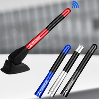 Carbon Fiber Radio Car Antenna For Mitsubishi Lancer Ex Outlander Pajero L200 Eclipse ASX Triton Delica Colt EVO Accessories