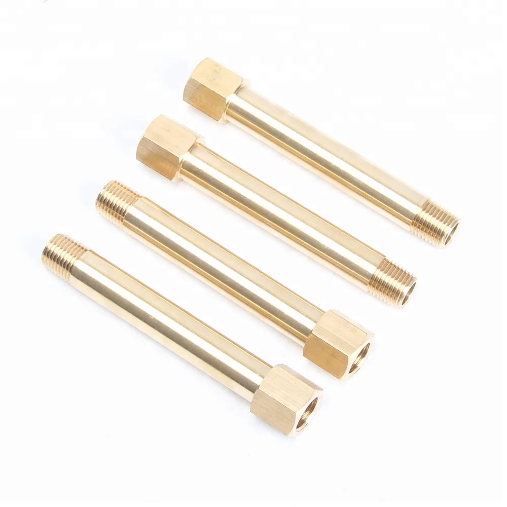 Factory Precision  Injection Mold Parts Quick Release Coupling Brass Pipe Plug Long Nipples