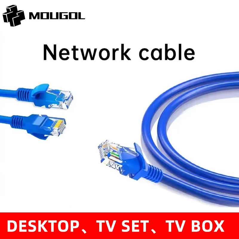  MOUGOL Full New 1M Network LAN Cable Cat 5e Channel UTP 4Pairs 24 AWG Patch Cable Cat5 Patch Cord Cable 