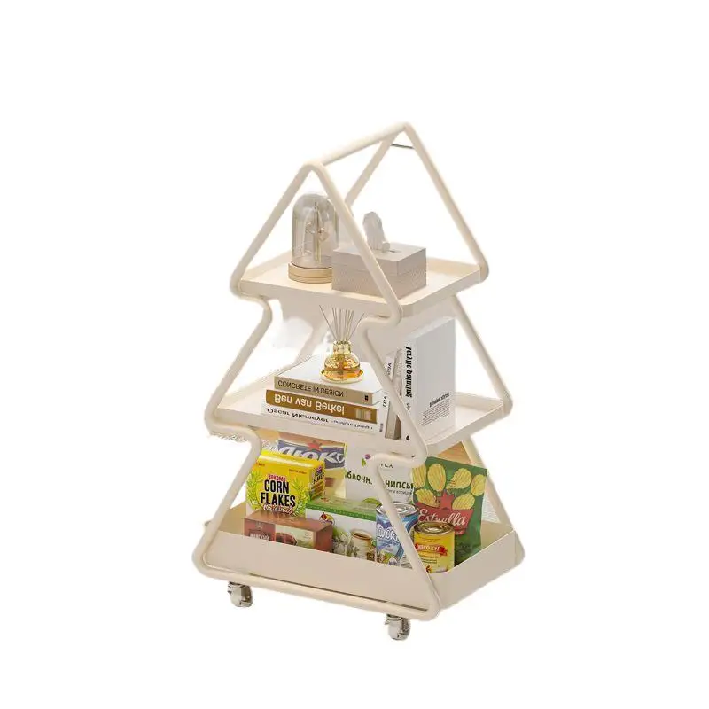 

Рождественская елка, гостиная, несколько простых мобильных тележек, креативный диван-шкаф с местом для хранения, журнальный столик, прикроватная полка.