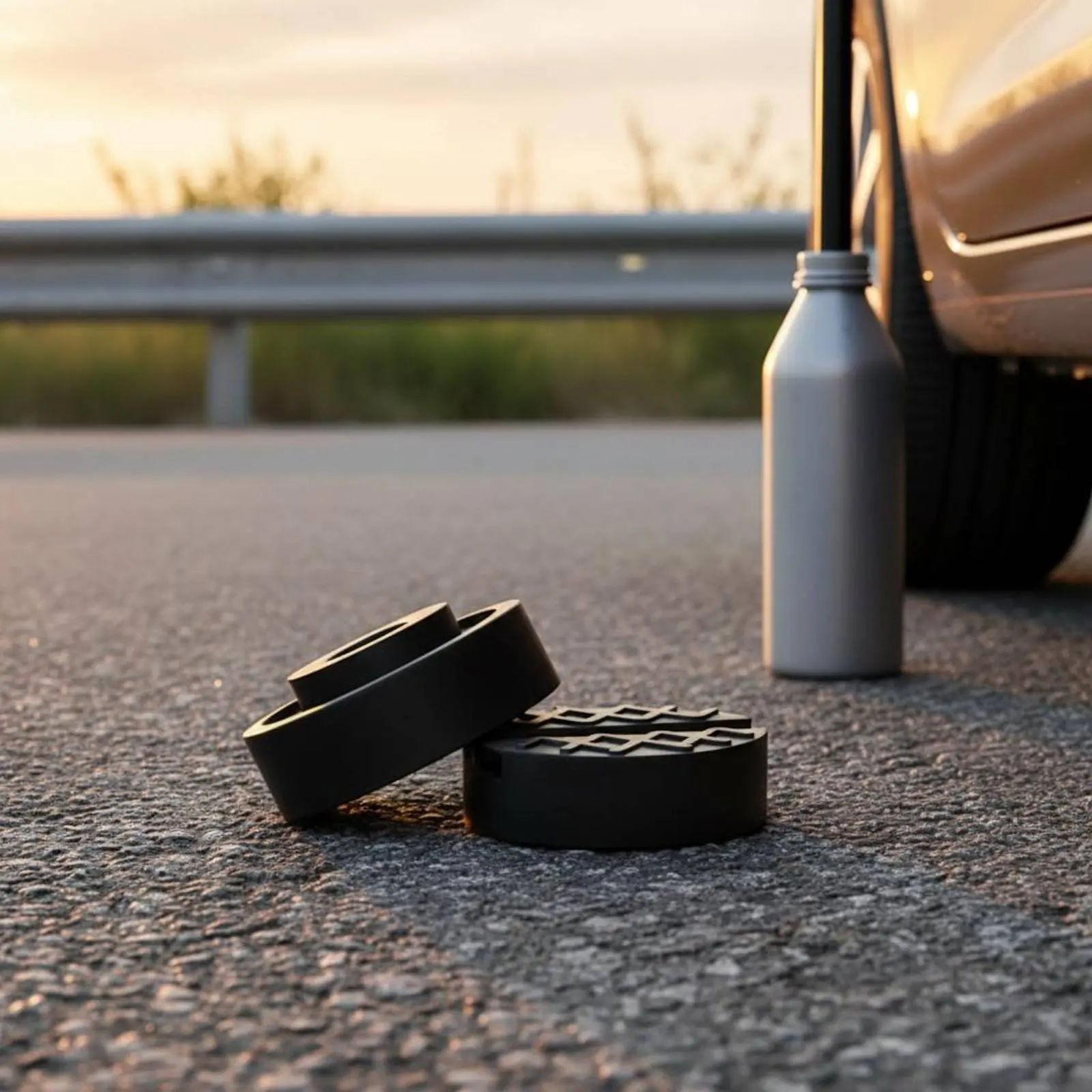 Jacking Support Block Anti-Slip Car Lifting Pad Rubber Lifting Pad Load-Bearing Auto Tool Heavy Duty for Garage, Roadside
